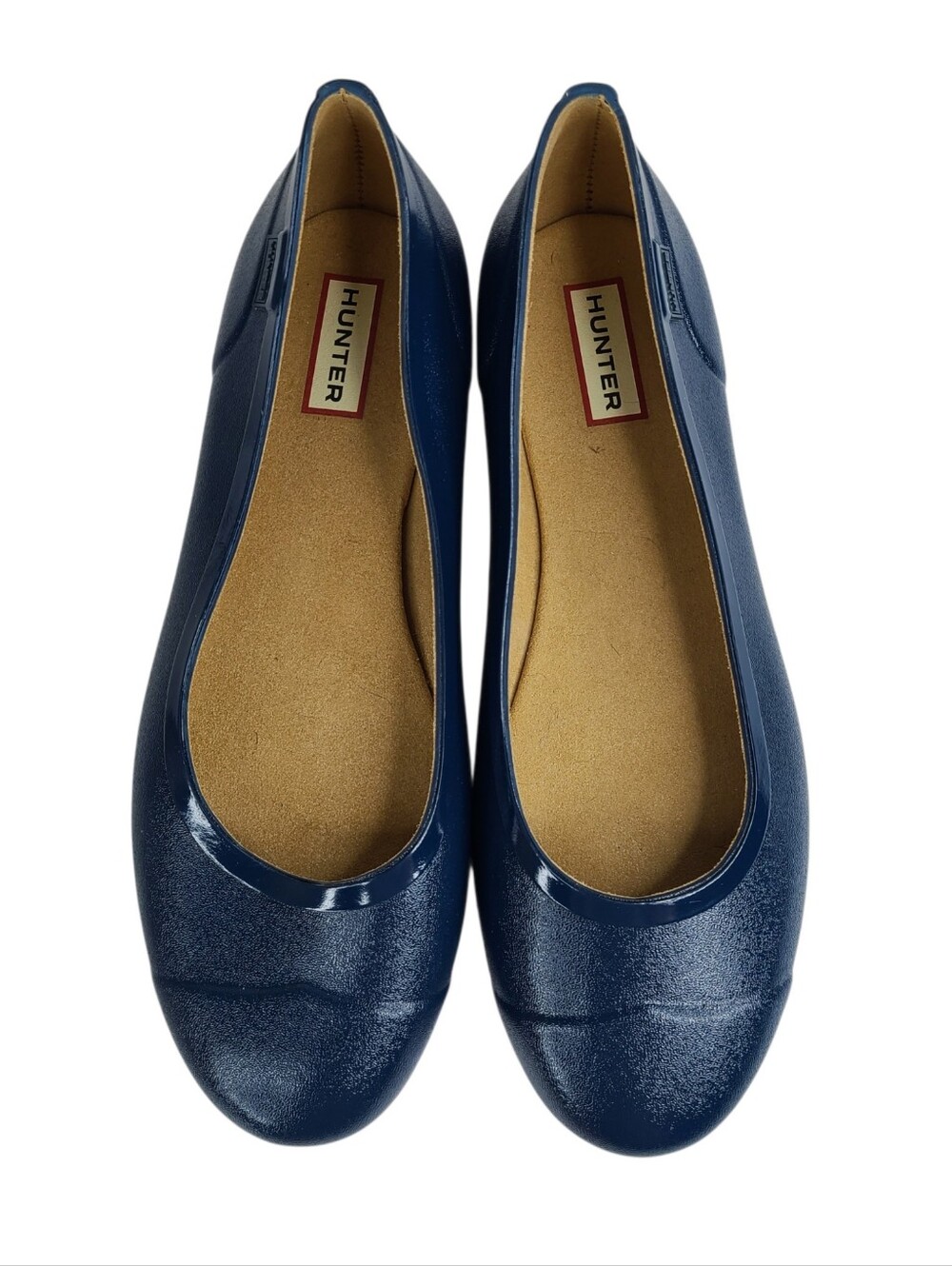 Hunter Women's Moonlight Gloss Rubber Ballet Flats EU Size 40 US 9